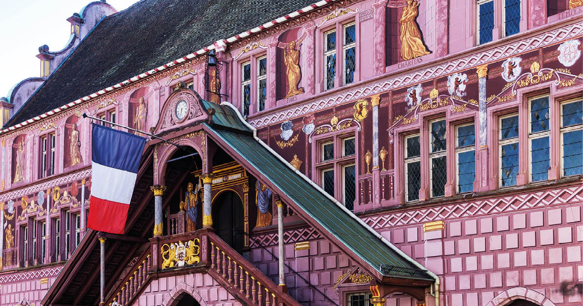 Antique City Hall in Mulhouse, France