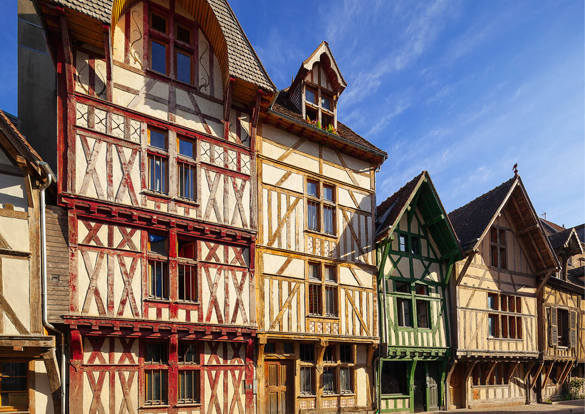 5 maisons à pan de bois rue Kleber