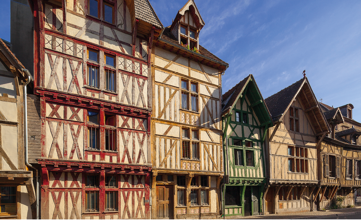 5 maisons à pan de bois rue Kleber