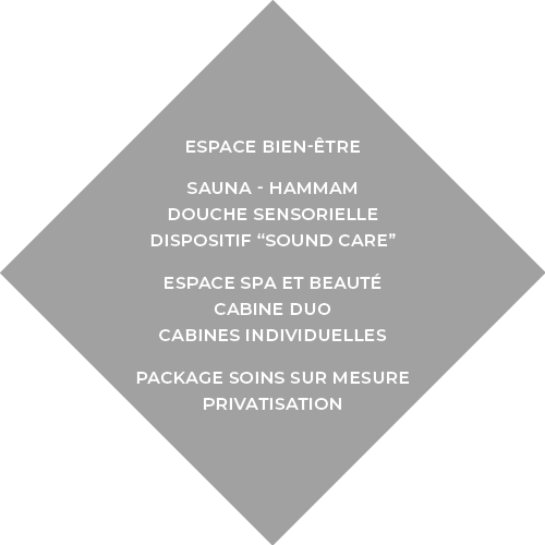 espace Bien-Être Sauna - Hammam Douche sensorielle Dispositif  Sound Care  espace Spa et Beauté Cabine duo cabines in   