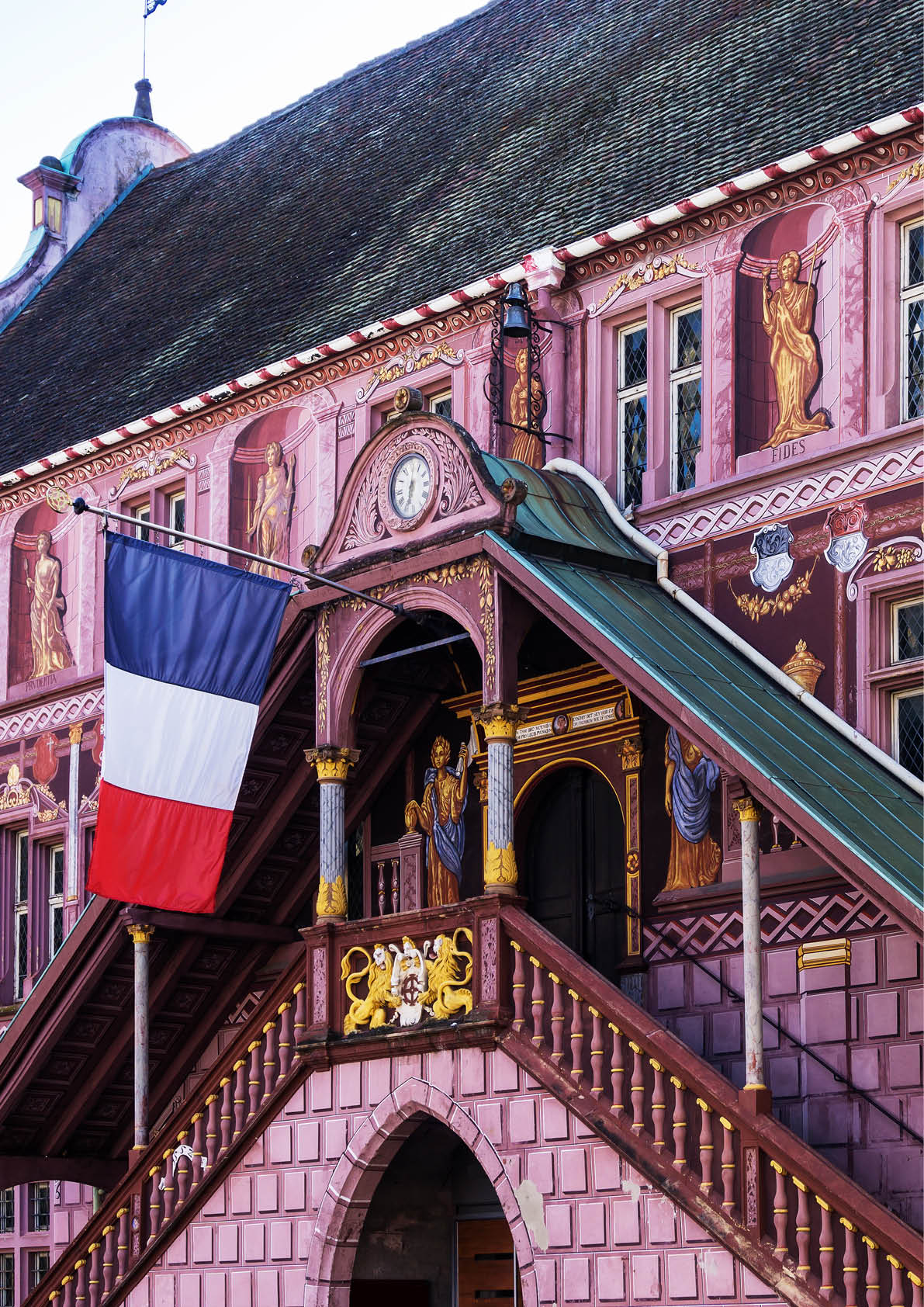 Antique City Hall in Mulhouse, France